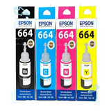 Kit X 4 Para Epson Genéricas 664 L565 L575 L375 L495 L380