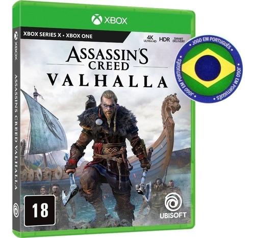 Assassin's Creed Valhalla Mídia Física Xbox One Series X Br