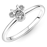 Anillo Minnie Mouse De Disney - Plata S925 -circonita Cúbica