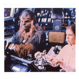 Star Wars, Princesa Leia Con Chewbacca, Foto Original