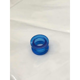 Piercing Alargador Acrílico Transparente Azul 12mm