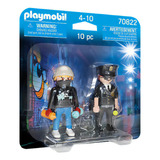 Figura Para Armar Playmobil City Action Policía Y Vándalo 10 Piezas 3+