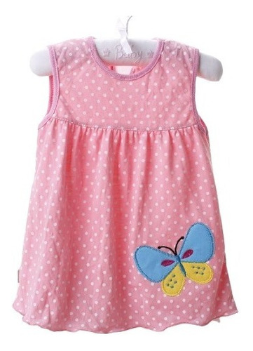 Vestido Niña 100% Algodón Para Bebe 4 A 12 Meces Gan Oferta