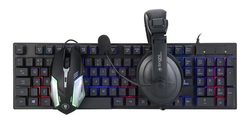 Combo Gamer Teclado + Mouse + Headset Bright 0543
