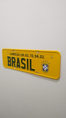 Placa Decorativa Automotiva Brasil