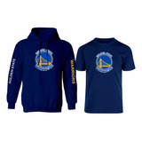 Kit De Sudadera + Playera Modelo Golden State Warriors