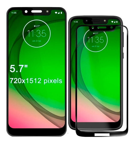 Tela Frontal Display Compatível Moto G7 Play Xt1952 + Pelicu