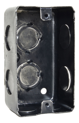 Caja Luz Embutir Rectangular Chapa Negra Ag 10x5cm Iram X50