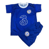 Kit Conjunto Infantil Do Chelsea Azul 
