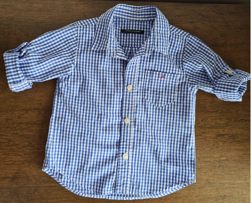 Camisa Little Akiabara Varón Talle 12 Meses. Impecable!