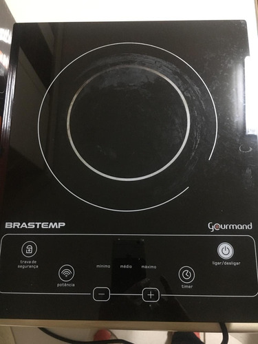 Cooktop 1 Boca Indução Brastemp Gourmand Portátil Touch 220v