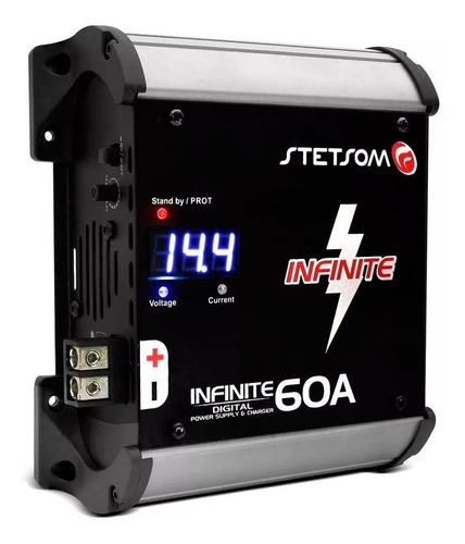 Fonte Automotiva Stetsom Infinite 60a Amp Bivolt Digital 12v