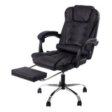 Cadeira De Escritório Cadeiras Inc Big Boss Ergonômica Preta Com Sistema Relax Pillow Top Apoio Descanso De Pé