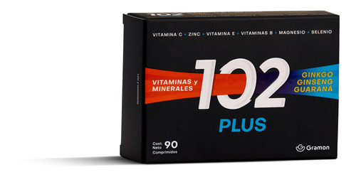 102 Plus Antioxidante Suplemento Dietario X 90 Comprimidos