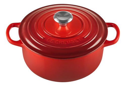 Cocotte Redonda 22cm De Hierro Fundido Cereza Le Creuset