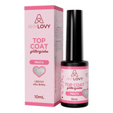 Top Coat Anylovy Com Glitter Prata Ou Dourado - Finalizador