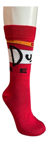 Meia Divertida Duff Beer Cano Longo Estampa Exclusiva 37-44