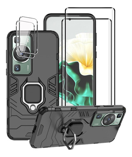 Uso Rudo Funda Para Huawei P60 /p60 Pro + 2 Micas + 2 Lentes