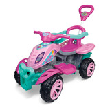 Quadriciclo Carrinho Passeio Lady Star Rosa Infantil Pedal