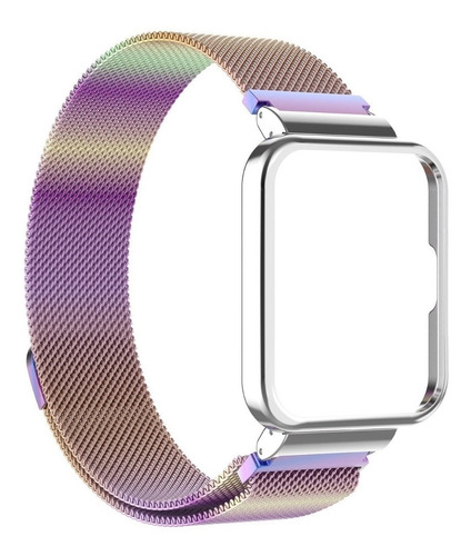 Pulseira Metal Aço Inox Para Xiaomi Mi Watch 2 Lite Cor Fecho Degrade