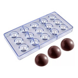 X2 Moldes Para Chocolates Molde Policarbonato Reposteria Molde Circular Bola Chocolate Pasteleriacl 15 Bombones