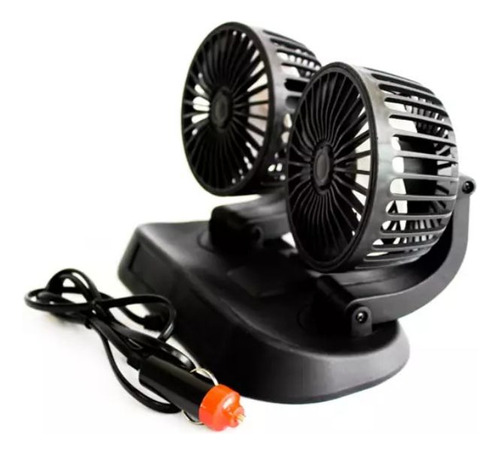 1 Ventilador Doble Auto Coche Portátil Potente 2velocidades