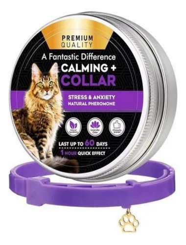Collar Gato Premium Feromonas Anti Estres Calma Mascotas