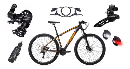 Bicicleta Aro 29 Ksw 24v Câmbios Shimano E Freio Hidráulico