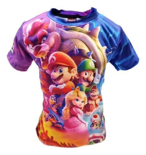 Playera Mario Bros Calidad Premium Colores Hd