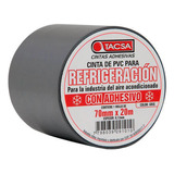 Cinta De Pvc Tacsa Gris Con Adhesivo 20mx70mm Para Refrigera