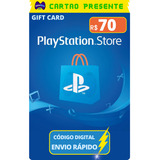 Gift Card Playstation Cartao Psn Br R$ 70 Reais