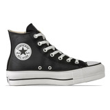 Converse Hi Plataforma Cuero Negras Últimas Se Agotan!