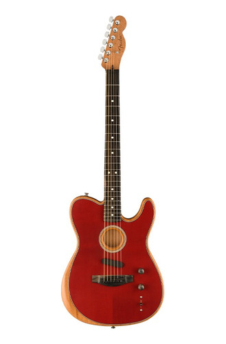 Fender American Acoustasonic Telecaster, Crimson Red