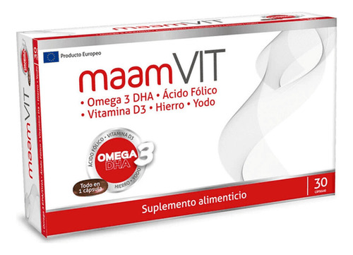 Suplemento Alimentario 30u Maam Vit Sabor Sin Sabor