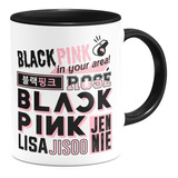 Taza Interior De Color Blackpink Kpop Música Black Pink