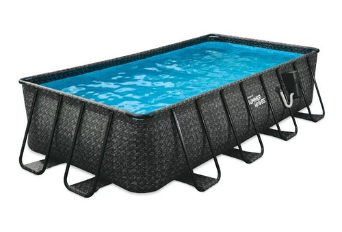 Piscina Rectangular Summer Waves 16x8 Pies, Oscura