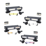 Torreta Codigo Estrobo Profesional Led Cob Doble 4 Panel F1