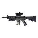 Rifle Airsoft Vigor M4 Resorte 6 Mm Bbs Con Mira Y Linterna