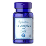 Complexo B E Vitamina B12 90 Tablets Puritans Pride