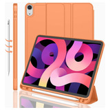 Funda iPad Air 4 Imieet Delgada Con Soporte Lápiz Naranja