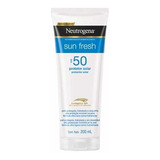 Protetor Solar Neutrogena Sun Fresh  Fps50 200 Ml