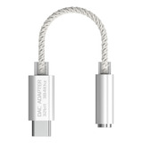 Adaptador De Audio Usb C A 3,5 Mm / Plata Concha Plata