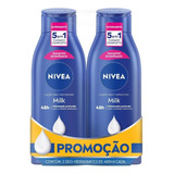 Locao Hidratante Nivea Milk 2 Unidades 400ml