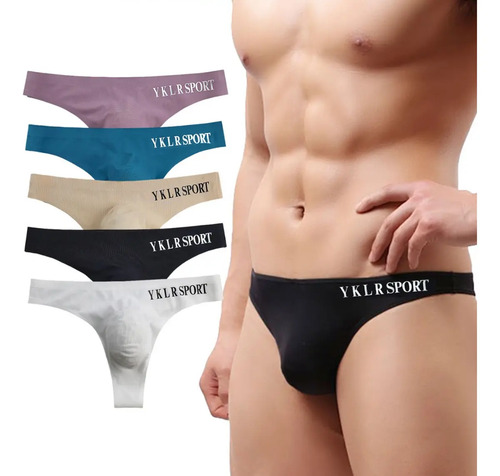 Pack De 5 Tanga Sexy Para Hombre, Braguitas Sin Costuras Con | MercadoLibre