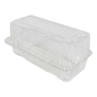 Contenedor Tipo Bisagra Alto (24x12.5x11) 50pzs Reciclable
