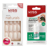 Kit Unha Stile. Longo Ksn06br + Cola De Unhas Fbk135 Kissny