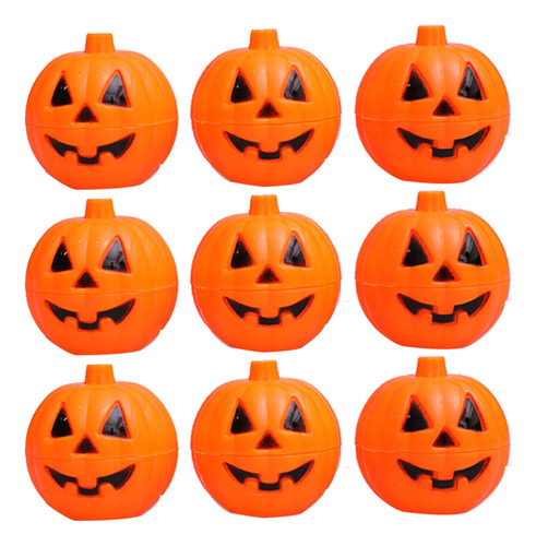 8 Halloween Tarros De Caramelos Con Forma De Calabaza