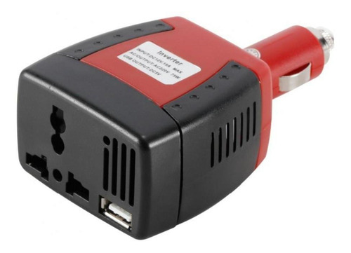 Inversor Carro 12v A 110 220 Vac Usb 75w Cargador Cigarrillo