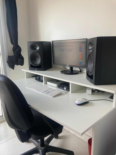 Mesa Home Studio Produtor Musical Monitor Krk Jbl Yamaha