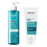 Kit Dercos Oil-correction Purificante Shampoo+condicionador